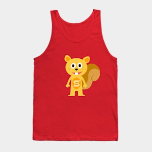 Super Squirrel Cute Hero Tank Top